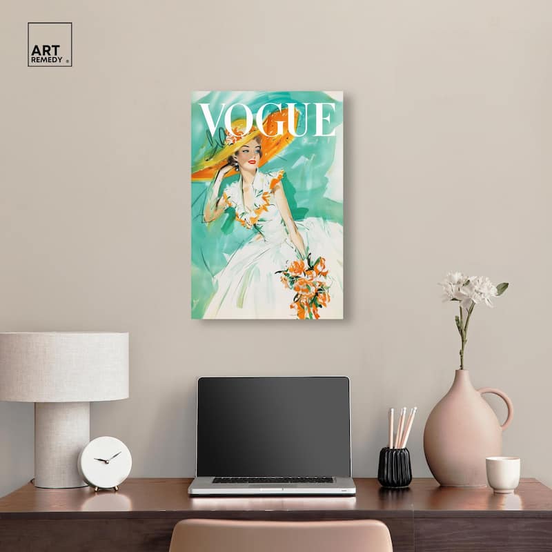 In the Summer Breeze Cover Canvas by Art Remedy, Gallery Wrapped