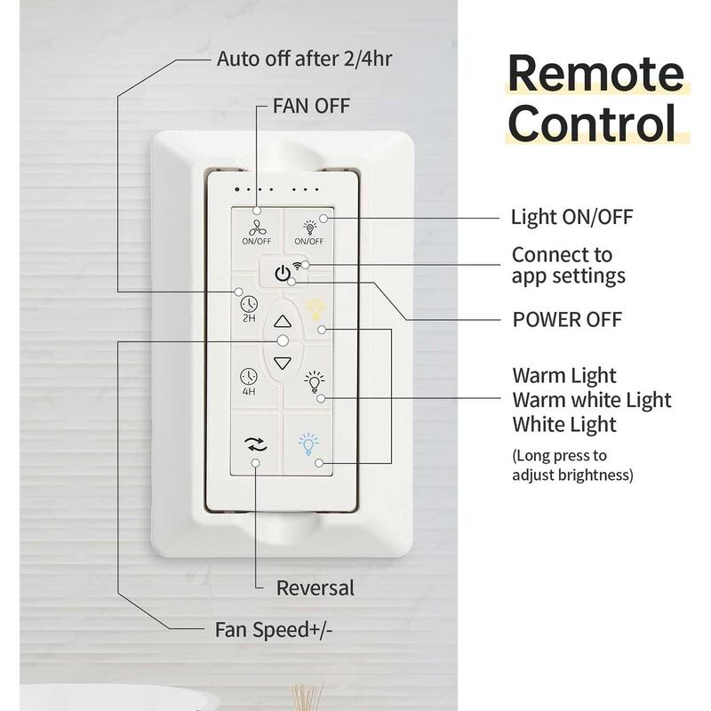 Modern Ceiling Fan With Light Smart Life APP Remote Control Timer For Alexa Google Bedroom Farmhouse