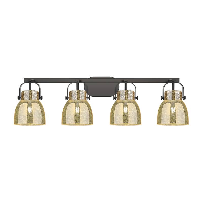 Innovations Lighting Pilaster II Bell - 4 Light 6" Wall-Mounted Bath Vanity Light