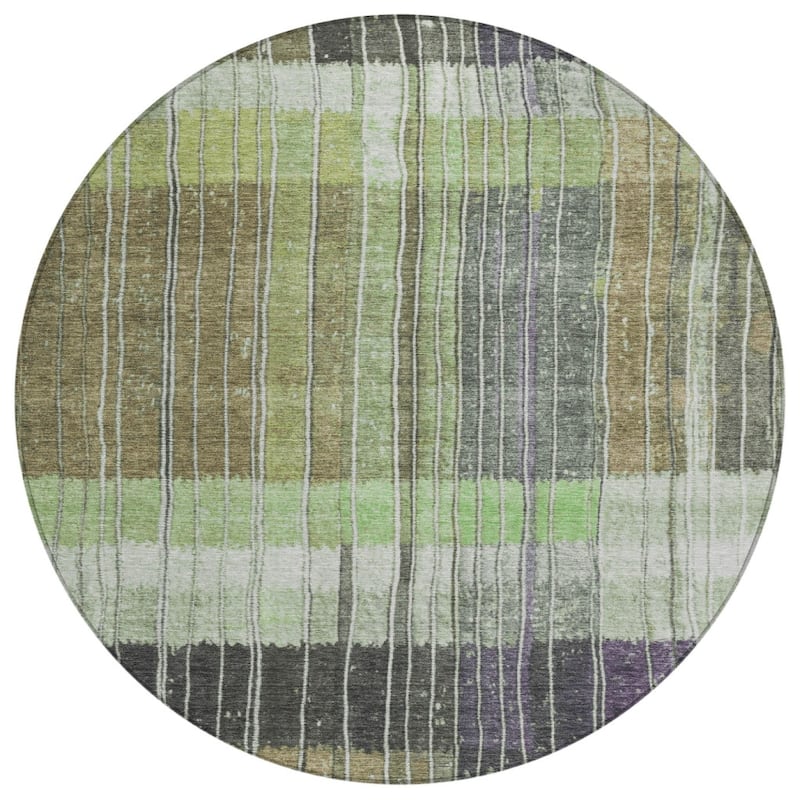 HomeRoots Striped Transitional Rectangle Outdoor Rug