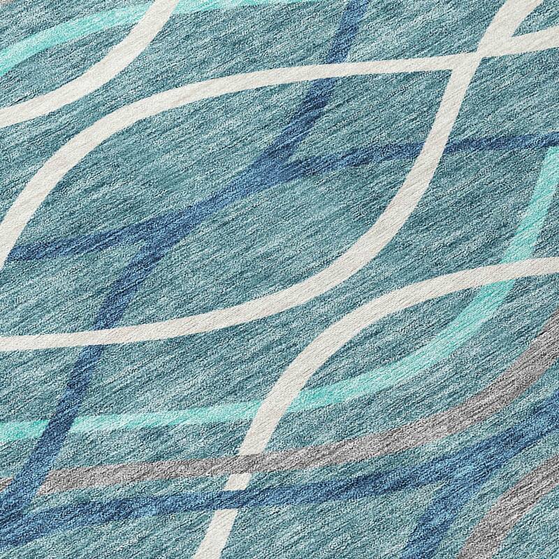 Machine Washable Indoor/ Outdoor Chantille Contemporary Deco Rug