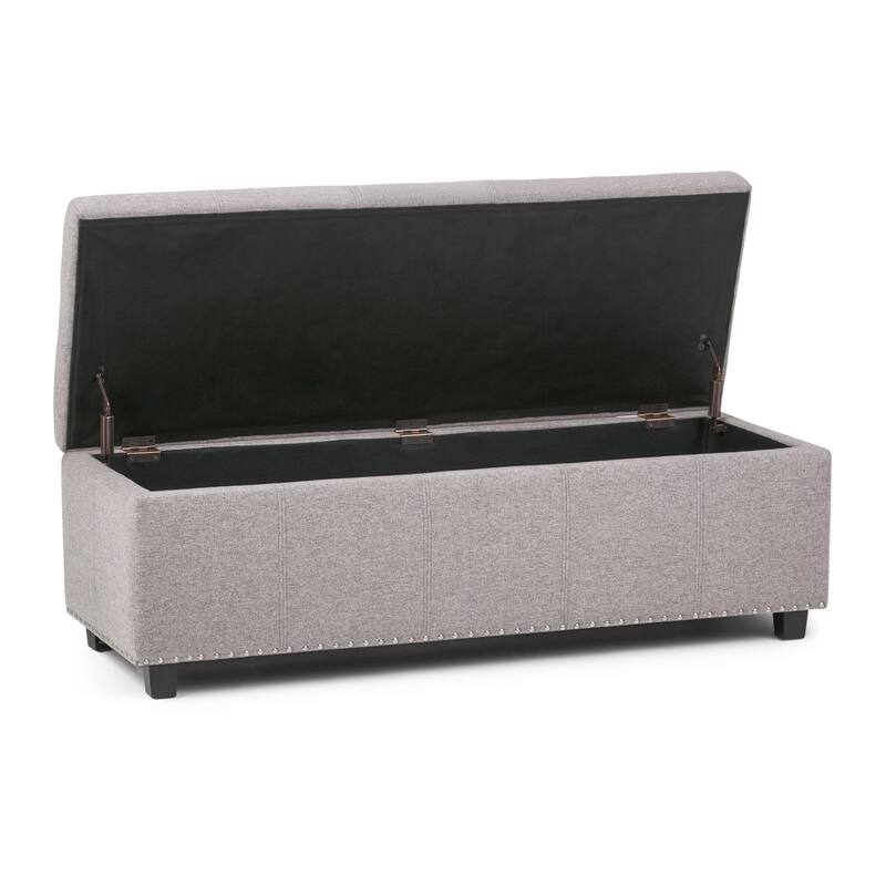WYNDENHALL Stanford Upholstered Storage Ottoman