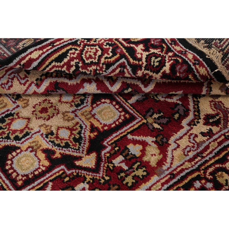 Stunning Geometric Heriz Oriental Area Rug Wool Hand-knotted - 3'11" x 5'10"
