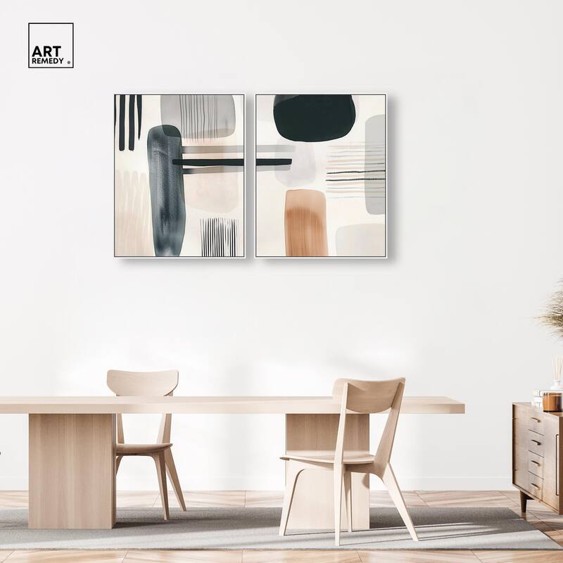 Softened Dimensions Canvas Set of 2 by Art Remedy