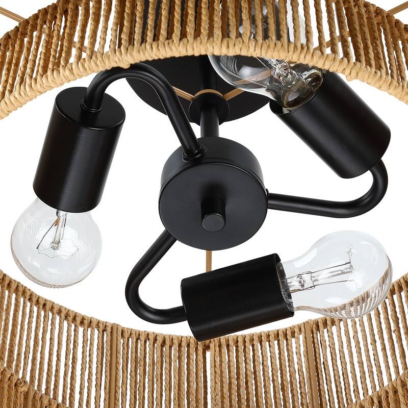 Dorn Tiered Drum Semi-Flush Mount