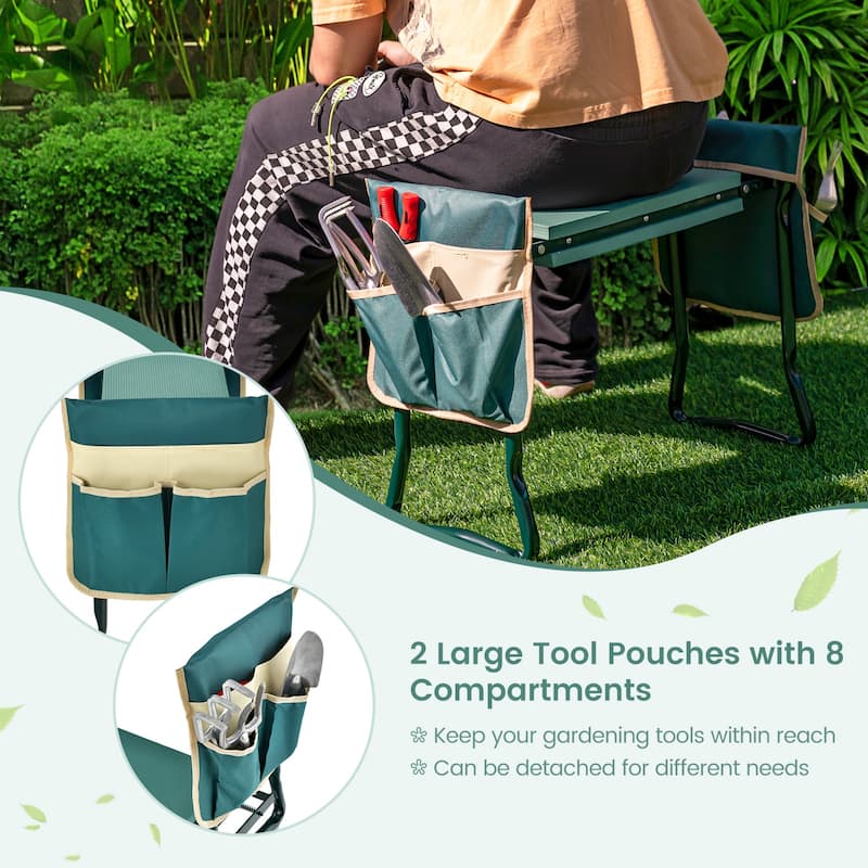 Garden Kneeler and Seat, Foldable Garden Stool Heavy Duty Gardening - See Details