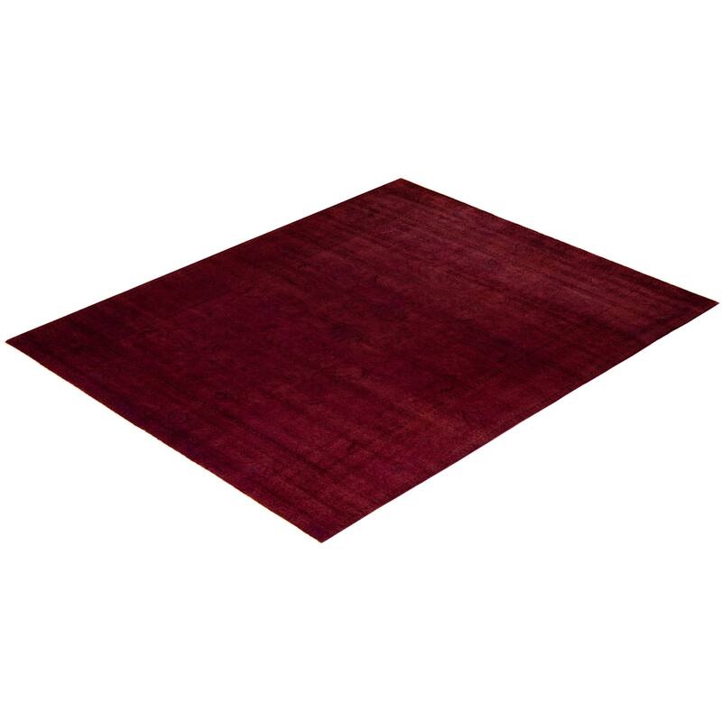 Vibrance, One-of-a-Kind Hand-Knotted Area Rug - Red, 8' 2" x 10' 2" - 8' 2" x 10' 2"