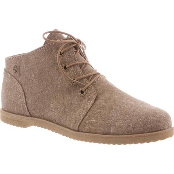 Shop Bearpaw Women S Claire Desert Boot Light Brown Canvas