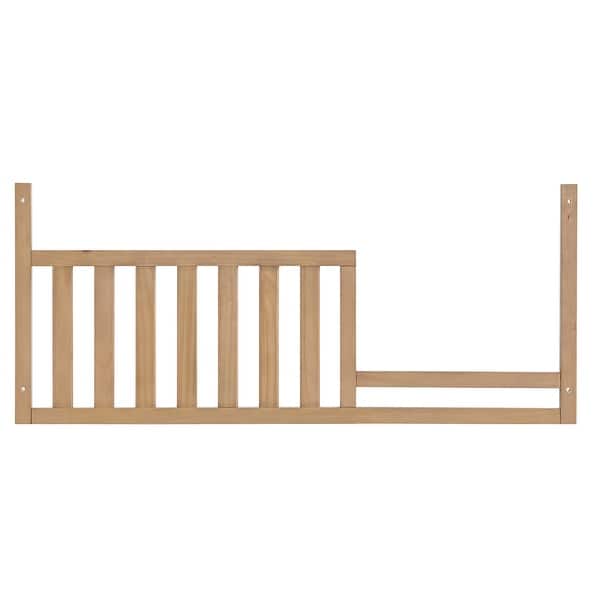slide 1 of 1, Soho Baby Everlee Toddler Guardrail - Honey Wood