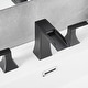 preview thumbnail 7 of 34, Double Handle Three-Hole Bath Waterfall Faucet with Drain