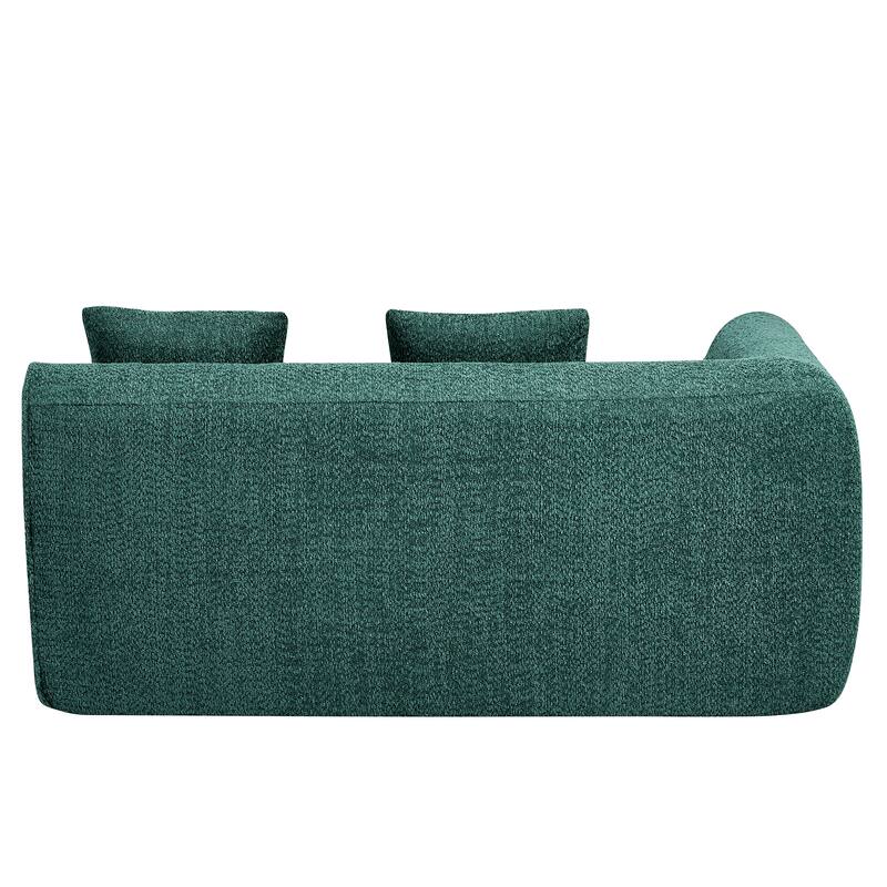 Christopher Knight Home - Curved Modular 110" Upholstered Sectional Sofa