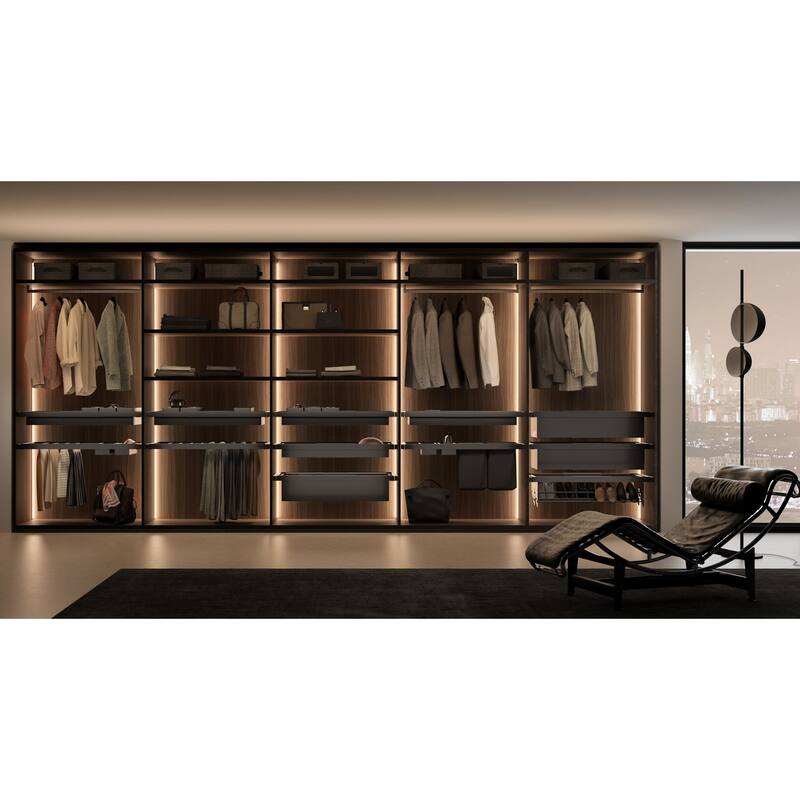 Rev-A-Shelf 5E260-16-1 Edge 12-1/16" Deep Clothes Rack for 16" Depth