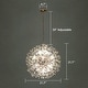 preview thumbnail 68 of 79, 8/9/12/16-Light Modern Linear Sputnik Firework Dandelion Crystal Chandelier