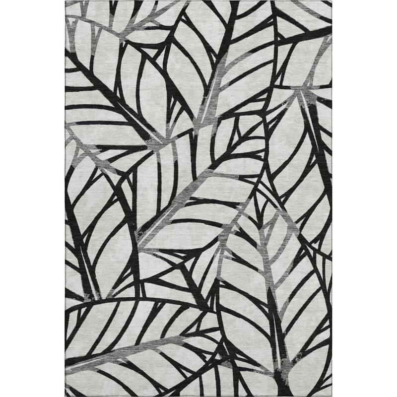 Premium Washable Super Soft Modern Palm Mayfield Rug