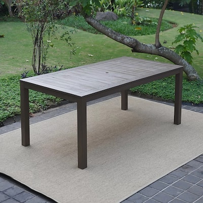 Cambridge Casual Surfside Wood Outdoor Rectangular Dining Table