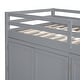 preview thumbnail 35 of 38, Modern Twin Size Loft Bed With Drawer,Two Wardrobes and Mirror