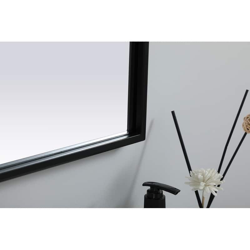 Indigo Home Metal Frame Arch Mirror 22x36 Inch