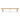 Solenne Dining Bench, Rectangular, Solid Oak Seat, Iron Base, Natural Finish, Live-Edge Three-Leg Design, Natural