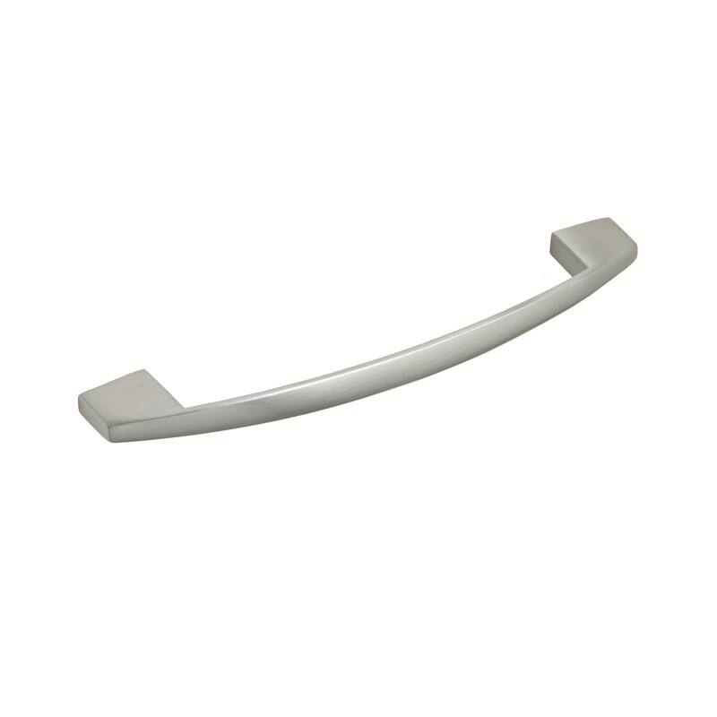 Utopia Alley Apollo Pull Handle - Decorative Cabinet Brushed Nickel Drop Pull Handles, 5.0" Center to Center