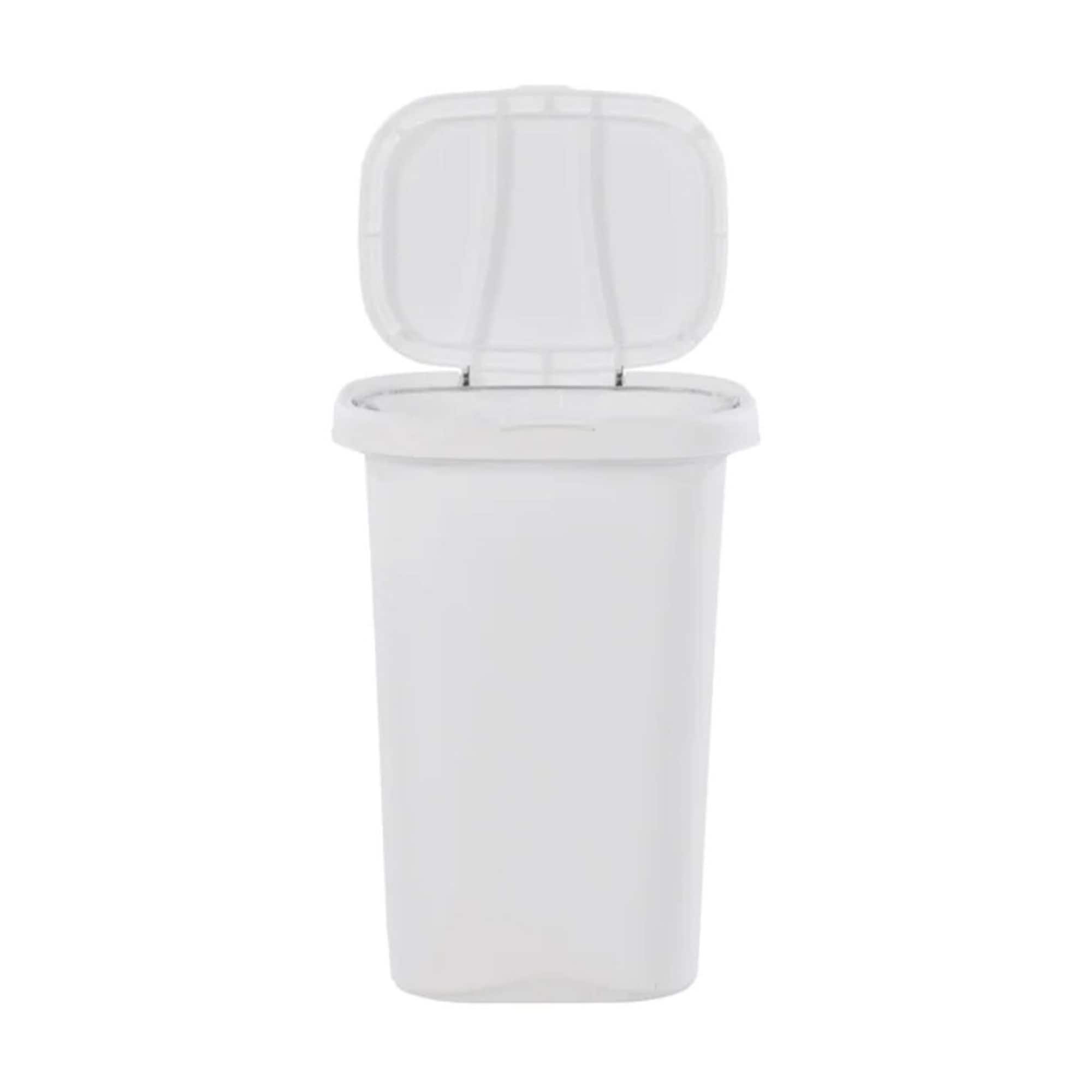 Rubbermaid 13 Gallon Rectangular Spring-Top Lid Trash Can (2 Pack) - Bed  Bath & Beyond - 35462938