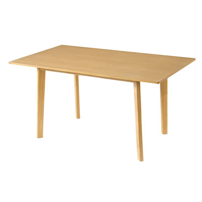 Farmhouse Dining Table Set for 4, Wooden Dining Roon Table and Wood Chairs, 5-Piece Modern Dining Set with 4 Upholstered Chairs