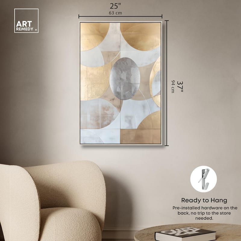 Golden Orb II Canvas by Art Remedy