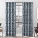 preview thumbnail 9 of 7, Scott Living Osaka Inverted Brushstrokes Cotton Blend Total Blackout Grommet Curtain Panel, Single Panel