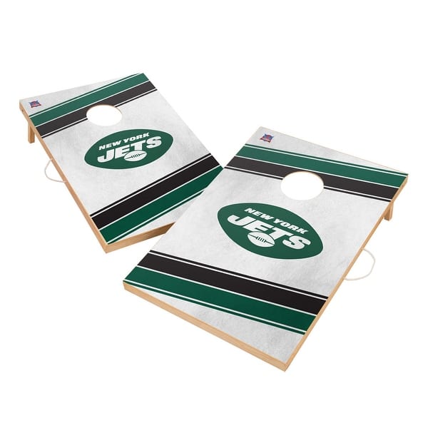 slide 2 of 5, New York Jets NFL Regulation 2x4 Cornhole Set