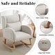 preview thumbnail 60 of 80, HOMYKA 28" Wide Rocking Chair for Nursery