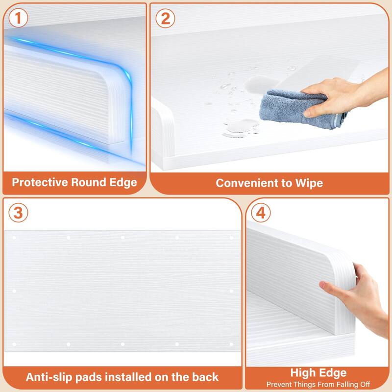 Laundry Countertop for Washer and Dryer, Over Washer Dryer Topper for Storage and Organization