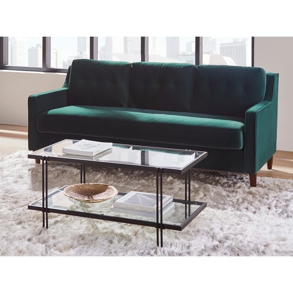 Lifestorey Retro Loose Back Sofa On Sale Overstock 30138336