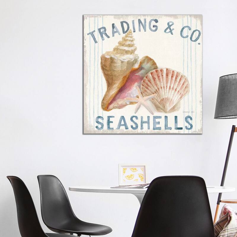 iCanvas "Floursack Nautical XIV Sq" by Danhui Nai Canvas Print - 37x37x1.5