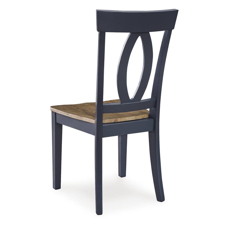 Signature Design by Ashley Landocken Brown/Blue Dining Table and 4 Chairs