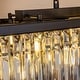 preview thumbnail 3 of 5, 12-Light Glam Fringe Crystal Chandelier for Dining Room