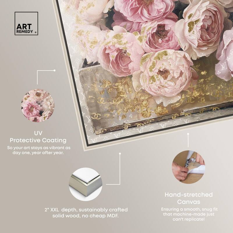 Beautiful Glam Floral Case Canvas by Art Remedy