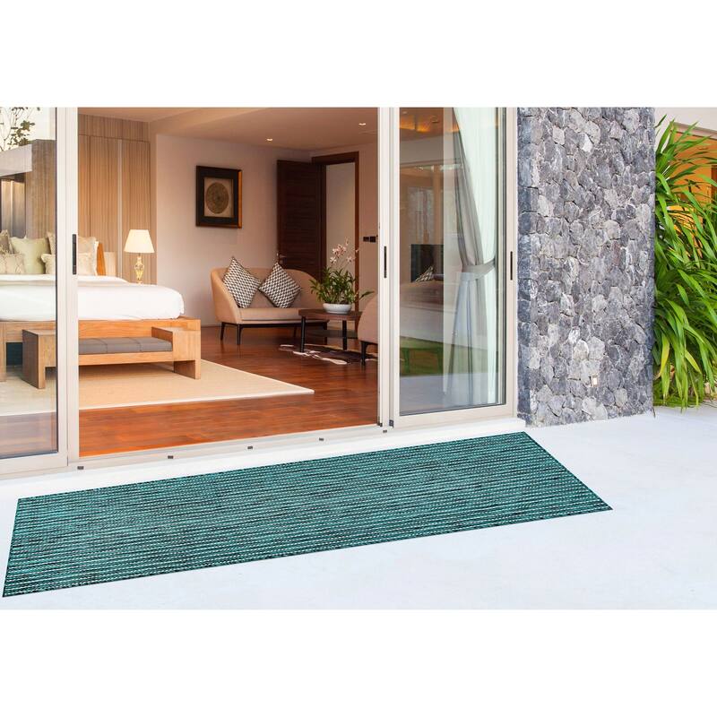 Liora Manne Carmel Textured Striped Indoor/ Outdoor Area Rug