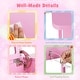 preview thumbnail 16 of 18, Gymax Kids Vanity Table & Chair Set 2-in-1 Princess Makeup Dressing