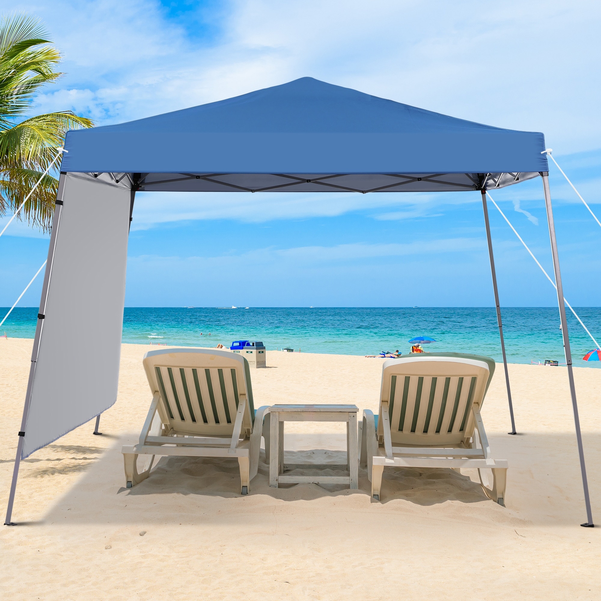 Ainfox 8 x 8 ft Pop-up Canopy Tent, Outdoor Gazebo for Beach, Sun