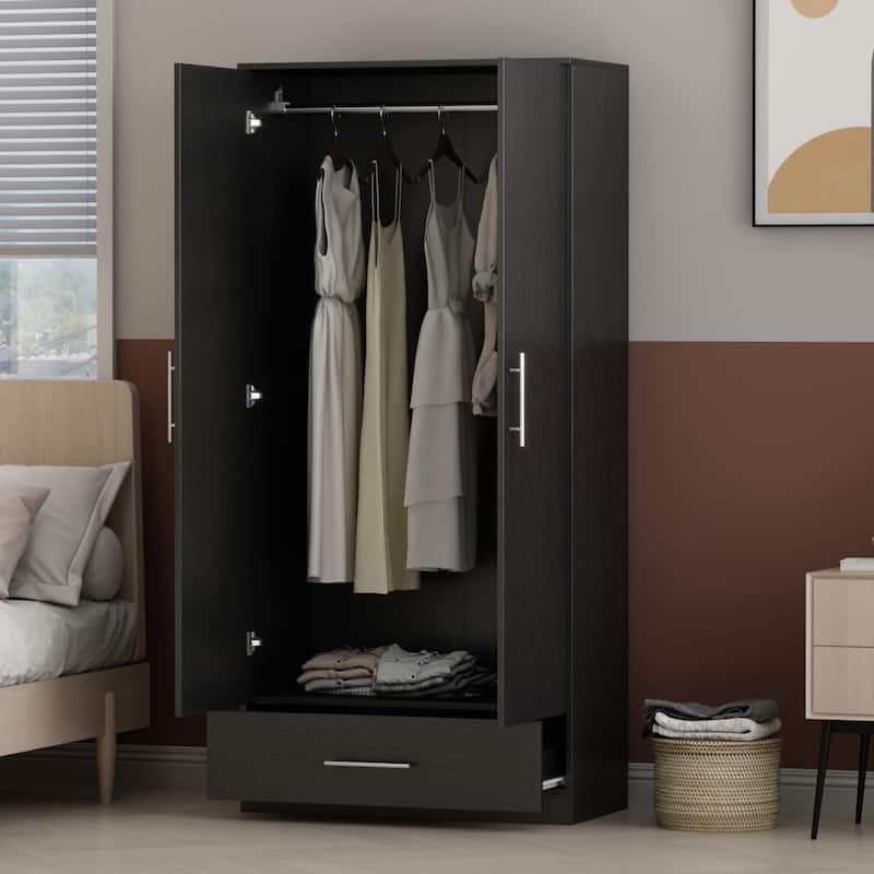 31.5"W x 66.9"H Wardrobe Armoire For Bedroom Saving Saving