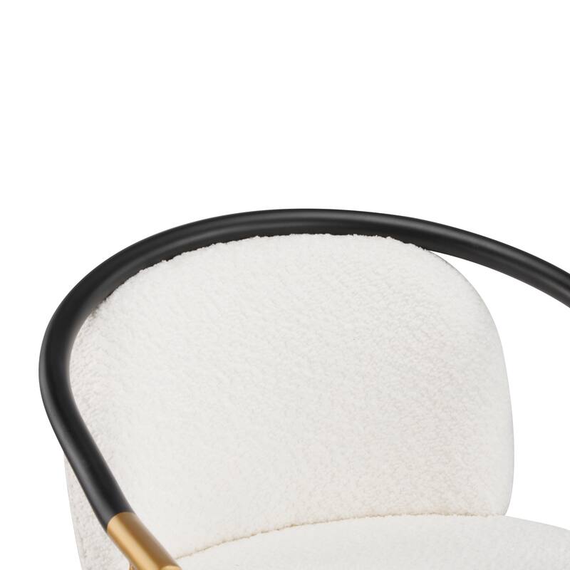 Roomfitters Upholstered Counter Stool Set of 2, Modern Metal Frame Bar Stool for Kitchen Island