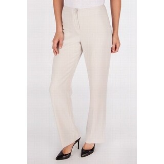 Shop Louben New Solid Champagne Beige Women S Size 6x32 Dress Pants Free Shipping On Orders Over 45 Overstock 19575365