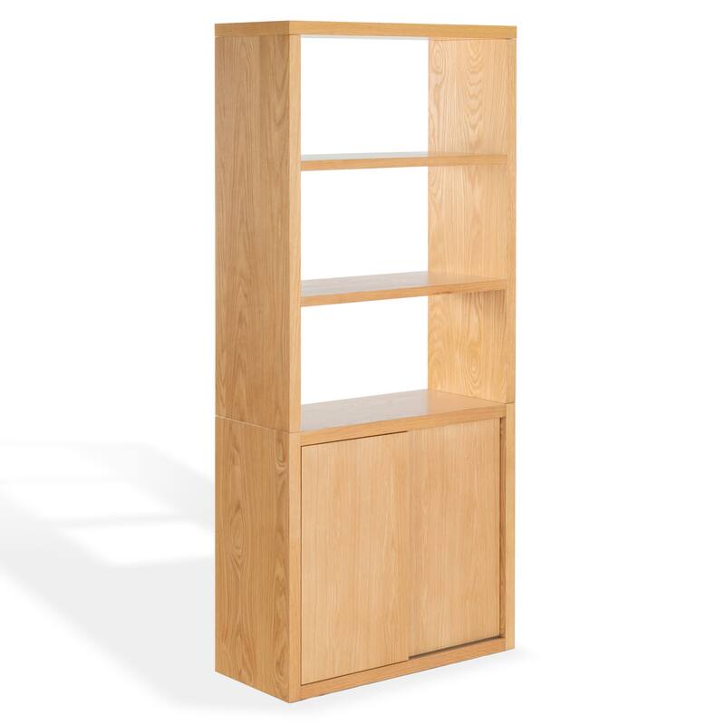 SAFAVIEH Couture Elanna Wood 4-Shelf Bookcase - 43"W x 15"D x 76"H
