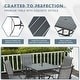 preview thumbnail 15 of 92, Versatile Outdoor Dining Sets w Swivel/Folding Chairs & Steel Slat Table and HDPE Dining Table Set for Gardens, Patios