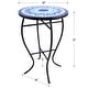 preview thumbnail 37 of 68, Indoor/Outdoor Turkish Mosaic Tile Side Table and Plant Stand