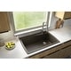 preview thumbnail 6 of 56, Karran Drop-In Quartz Composite 34 in Single Bowl Kitchen Sink with Accessories