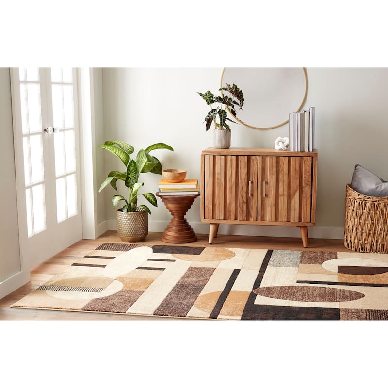 Home Dynamix Tribeca Jasmine Contemporary Geometric Area Rug