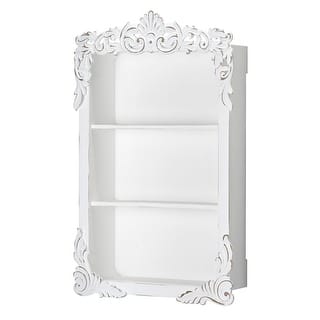 American Art Decor Balos Carved Wall Shelves - 18" x 28" x 6" - 18" x 28" x 6"