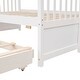 preview thumbnail 16 of 49, Separable Twin Over Full Bunk Bed Storage Platform Bed with with Pull-out Trundle, Drawers, Ladder and Safety Fence