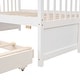 preview thumbnail 35 of 55, Twin-Over-Full Bunk Bed with Trundle and 3 Drawers, Playhouse-Inspired Design