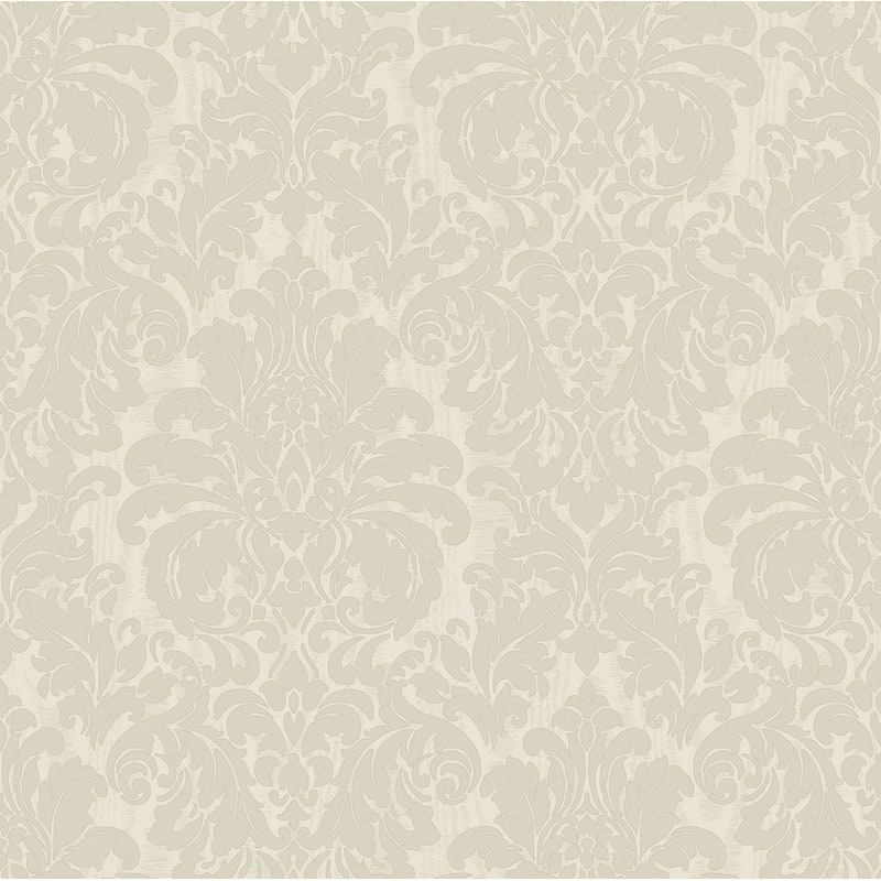 Sirpi Betina White Damask Wallpaper - 20.9 x 396 x 0.025